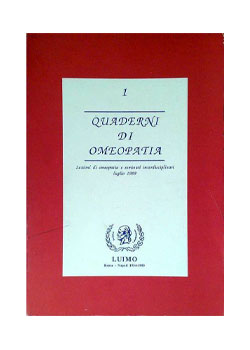 LUIMO Quaderni di Omeopatia – 1990